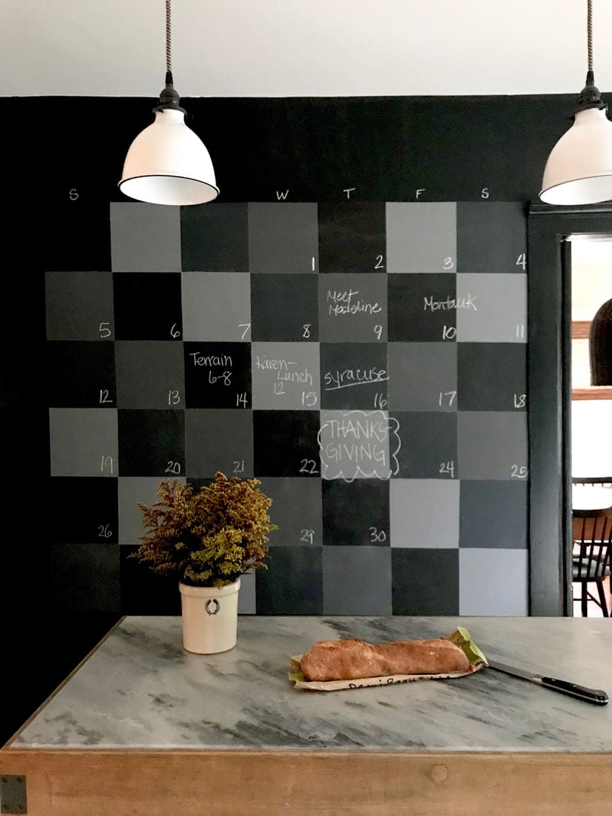 DIY Checkerboard Chalkboard Wall Update + Friday Favorites